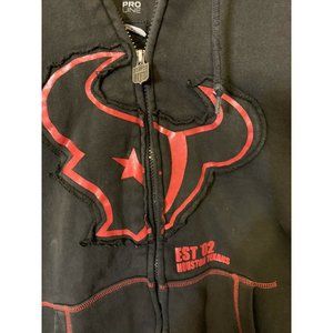 NFL Pro Line Men's Sz M Houston Texans Full Zip Heavy Hoodie‎ Football